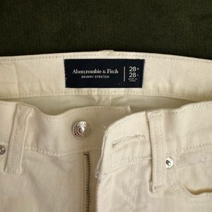 Abercrombie & Fitch Skinny Stretch jeans White 28